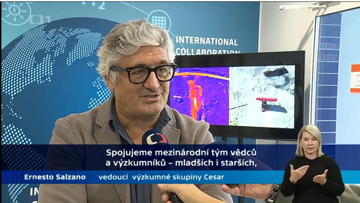 Prof. Ernesto Salzano interviewed on Czech Television