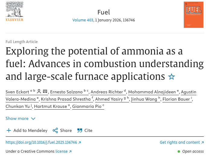 Exploring the potential of ammonia as a fuel: Advances in combustion understanding and large-scale furnace applications cover page